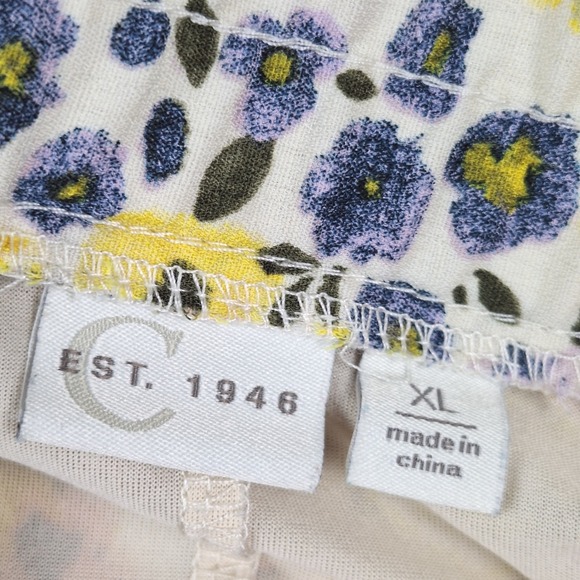 Womens Skirt XL Boho Romantic Floral Maxi Tiered Ruffle Cottagecore‎ Peasant - Picture 2 of 7